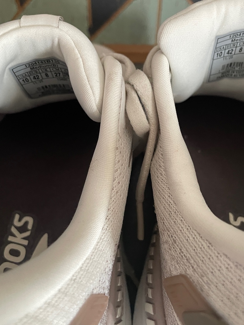Brooks Ariel GTS 24 Coconut Chateau Portabello Running Shoes Womens 10 - Picture 6 of 13